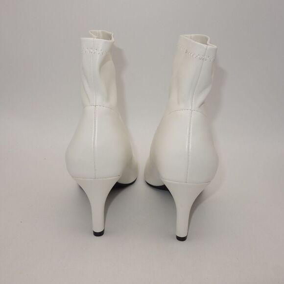 NEW INC International Concepts Women' s 11 White Bray Pointed Toe Ankle Booties - Picture 4 of 13